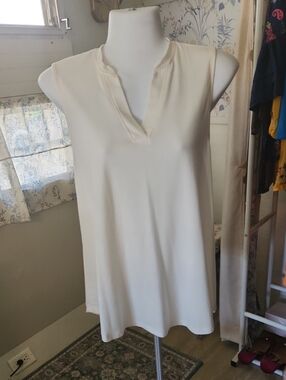 White Sleeveless Top